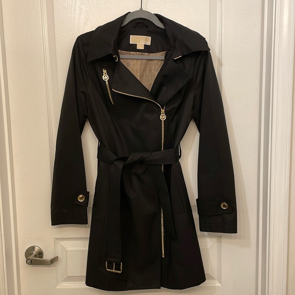 Michael Kors black trench coat